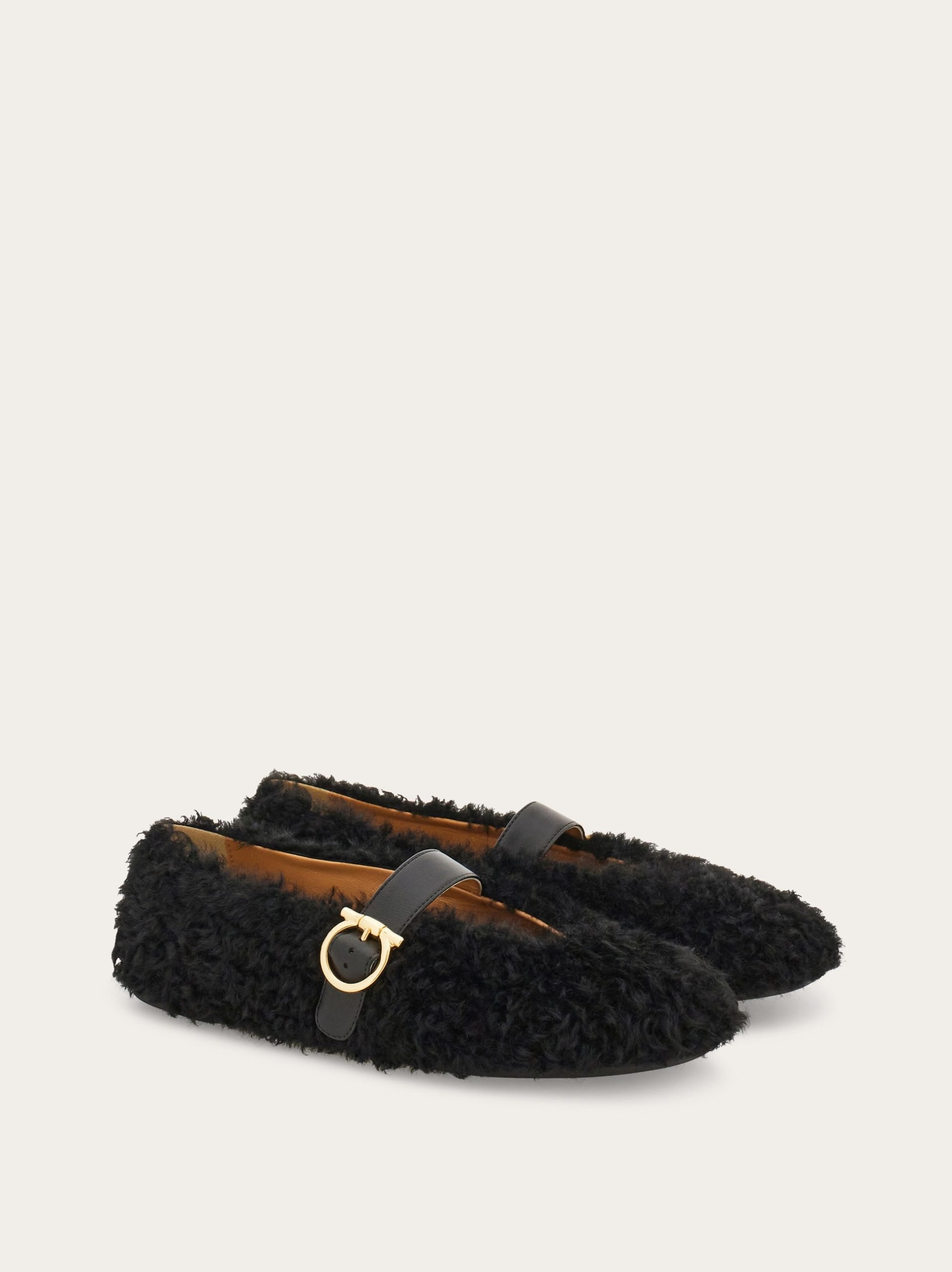 Ferragamo Shearling ballet flat - Image 5